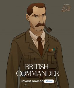 British commander in THE PASSPORT OF MALLAM ILIA