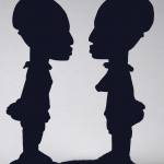 ere ibeji twin figurines in silhouette